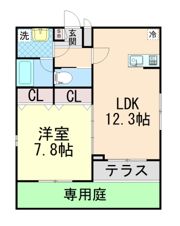 クレセント本山中町の間取り画像