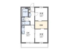 レオパレスはなみずき弐番館の間取り画像