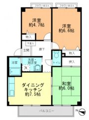 フォブール八木C棟の間取り画像