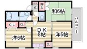 ジュネス北六甲Ⅱの間取り画像