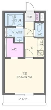 アズール中央の間取り画像