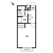 アンプルール クラージュ 逗子Aの間取り画像
