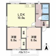 フレグランス高橋 B棟の間取り画像