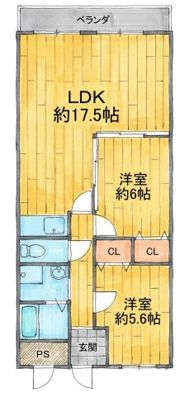ウエストサイド樟葉の間取り画像
