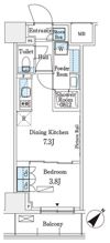 パークアクシス横浜伊勢佐木町通りの間取り画像