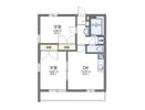 レオパレス鹿子木AREAⅠの間取り画像