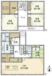 大字石浜字南ヶ丘戸建の間取り画像