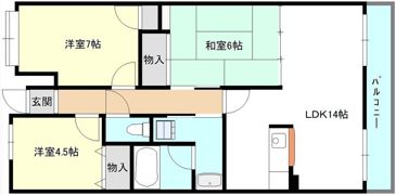 アルトピアーノ仰木の里の間取り画像