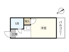 カーサ平野町の間取り画像