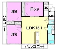 ブライム サンライトの間取り画像