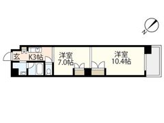 ル・クール上幟町の間取り画像