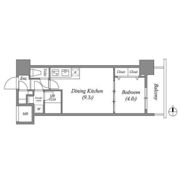 スプランディッド淀屋橋DUEの間取り画像