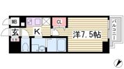 レジュールアッシュ神戸元町の間取り画像