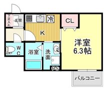 コーポMANTA道の間取り画像