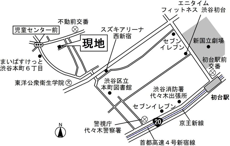 近くに施設あり