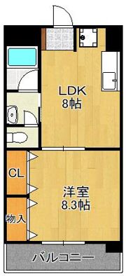 クレフォート東門司の間取り画像