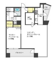 ザ・タワー大阪レジデンスの間取り画像