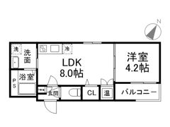 MAXIV CITY神戸鷹取DUEの間取り画像