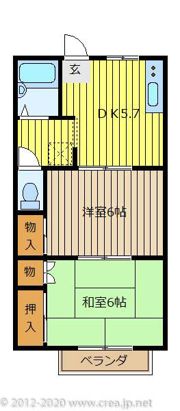 ロイヤルハイツD棟の間取り画像
