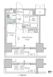 ワンルーフレジデンス板橋大山の間取り画像