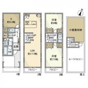 千駄ヶ谷戸建の間取り画像