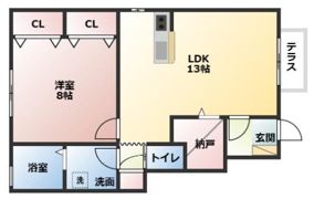 プロヴァンス瀬田B棟の間取り画像