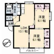 レインボーハイツB棟の間取り画像