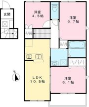 ユアメゾン益野 Bの間取り画像