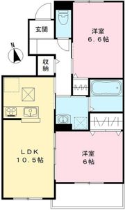 ユアメゾン益野 Bの間取り画像