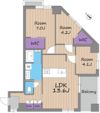 下馬4丁目マンションの間取り画像