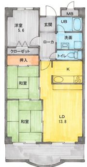 プランドールマツカワの間取り画像