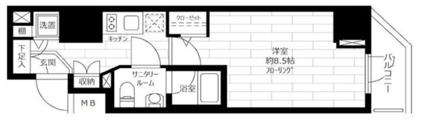 ステージファースト浅草橋の間取り画像
