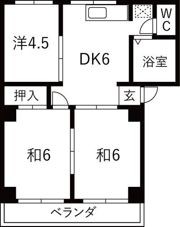 ヘルスコーポⅡの間取り画像