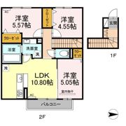 サンヴィータ花園の間取り画像