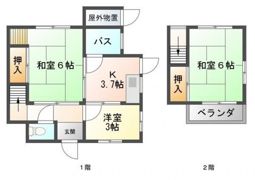 船越荘の間取り画像
