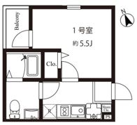モダンアパートメント上板橋の間取り画像