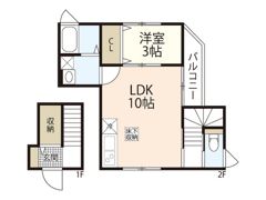 メゾンカリーノ牛田新町NO1の間取り画像