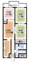 グランドール福川の間取り画像