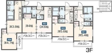 MELDIA大和田Ⅲの間取り画像