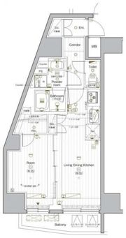 PREMIUMCUBEG後楽園の間取り画像
