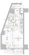 PREMIUMCUBEG後楽園の間取り画像