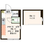 ハーモニーテラス中央の間取り画像