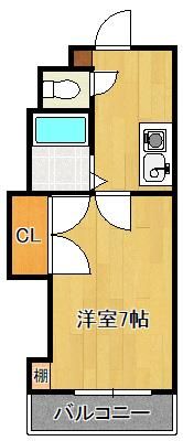 エレガンス折尾の間取り画像