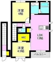 ハピネスⅡの間取り画像