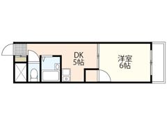 ハイツAI江波の間取り画像