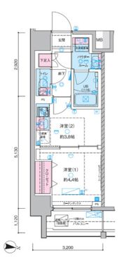 GENOVIA木場Ⅱの間取り画像
