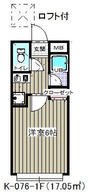 アゼリア宮田(K-076)の間取り画像