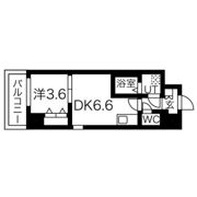 メルベージュ難波サウスIIIの間取り画像