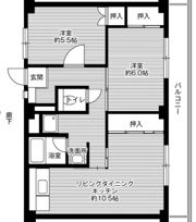 ビレッジハウス則松1号棟の間取り画像