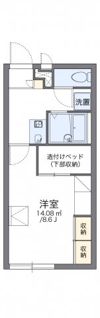 レオパレスコンフォールの間取り画像